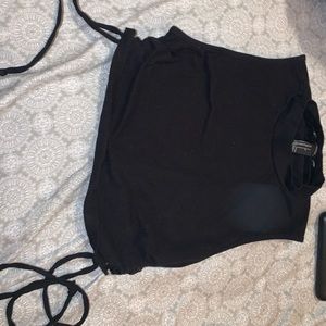 Black crop top
